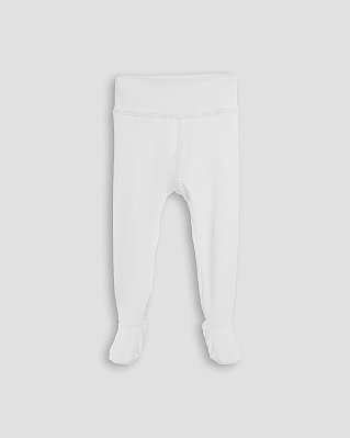Calça comfort com pé Branco