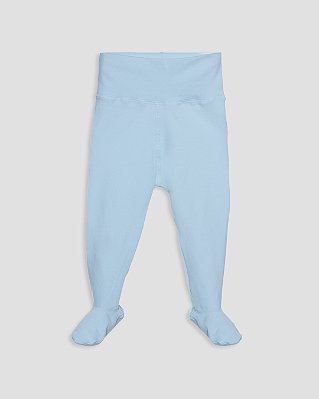 Calça comfort com pé Azul