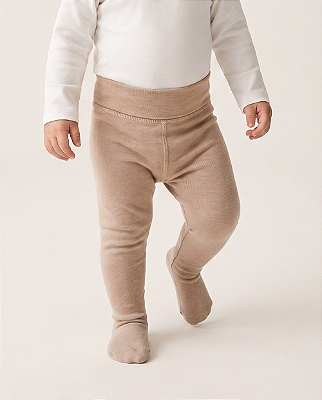 Calça comfort com pé Caramelo