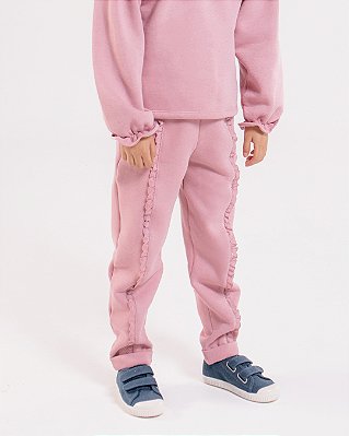 Calça babados Rosê