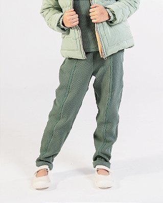 Calça babados Verde