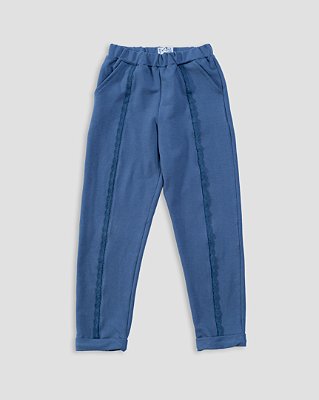 Calça babados Azul jeans