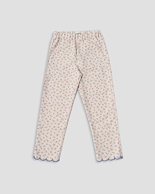 Calça colorir Floral azul