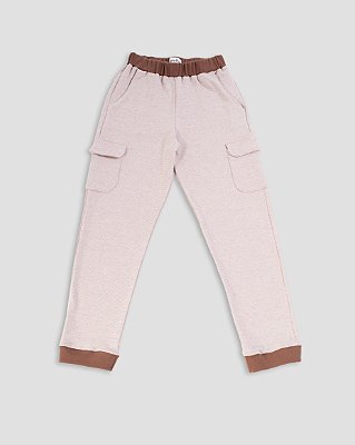Calça ciranda Listrado marrom