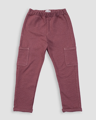 Calça cargo Bordô