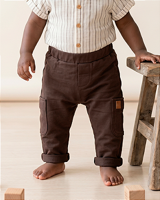 Calça cargo Marrom