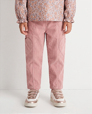 Calça cotelê Rosê