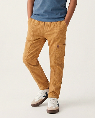 Calça cotelê Caramelo