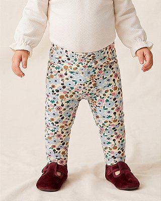 Calça basic Estampa botânica
