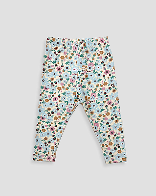 Calça basic estampada Estampa botânica