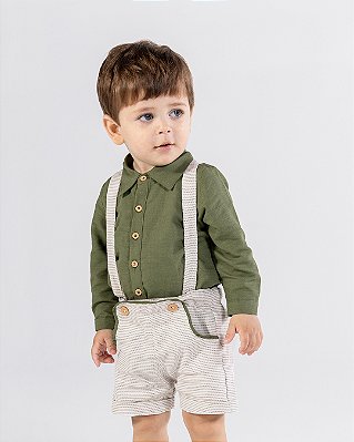 Camisa madeira Verde