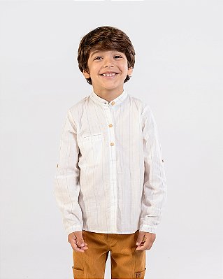 Camisa gola padre Listra marinho