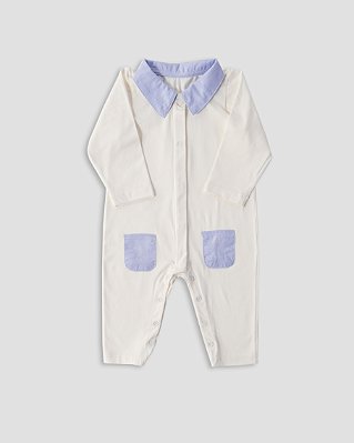 Macacão adoleta Off-white