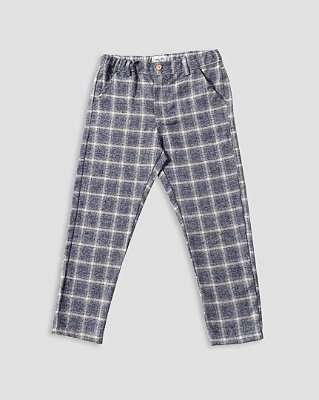 Calça orvalho xadrez Xadrez cinza