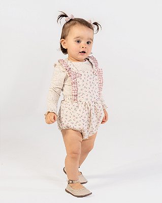 Romper raio de sol Floral azul