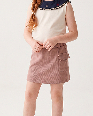 Short-saia cargo Marrom
