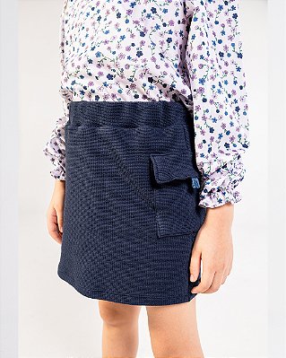 Short-saia cargo Marinho
