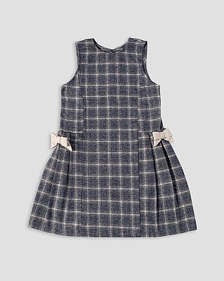Vestido bossa Xadrez cinza