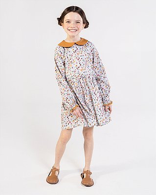 Vestido fantasia Estampa botânica