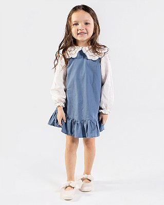 Vestido amarelinha Azul