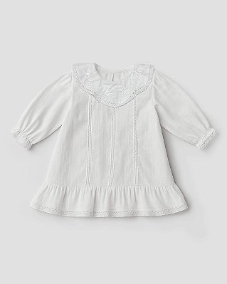 Vestido divino manga longa Branco