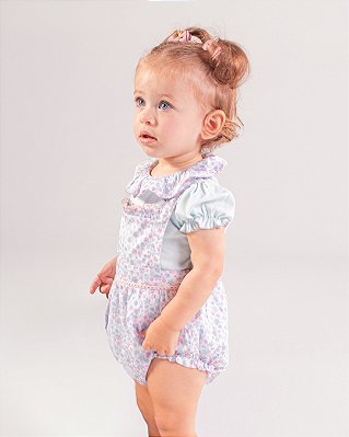 Body gola frufru Azul