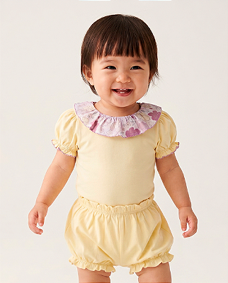 Body gola frufru Amarelo