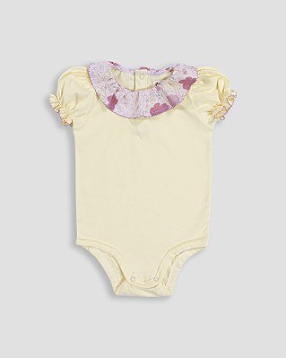 Body gola frufru Amarelo
