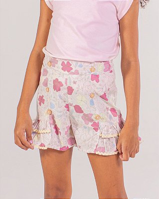 Short babados Desabrochar