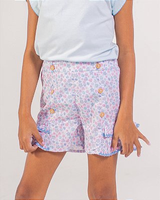 Short babados Primavera