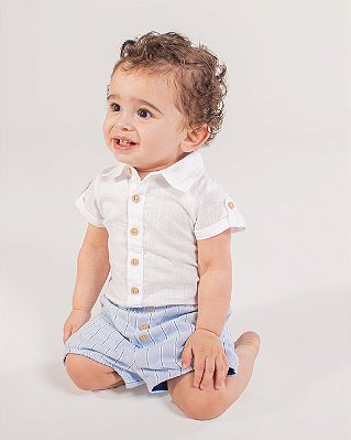 Body camisa manga curta Off-white