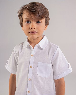 Camisa madeira manga curta Off-white