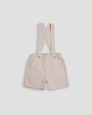 Bermuda suspensório orvalho Cru