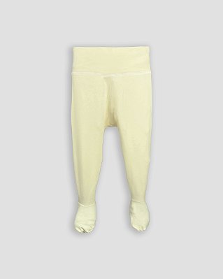 Calça comfort com pé Amarelo