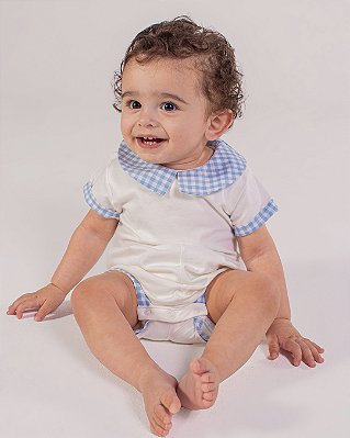 Macaquinho algodão Off-white