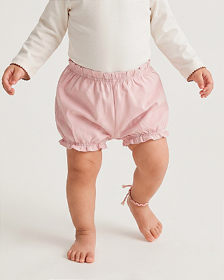 Short conforto Rosa bebê