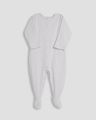 Macacão basic com pé Off-white