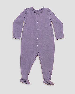 Macacão basic com pé Lilás