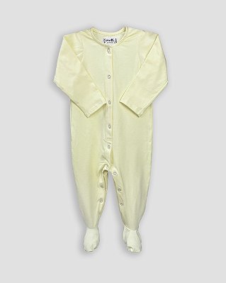 Macacão basic com pé Amarelo