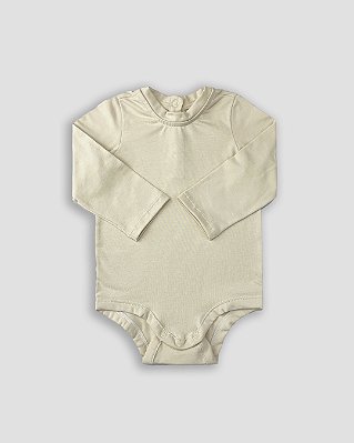 Body básico manga longa Areia