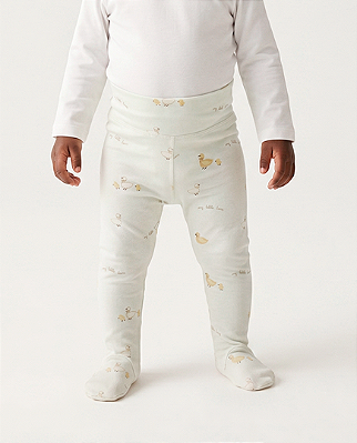 Calça comfort com pé estampada My little love
