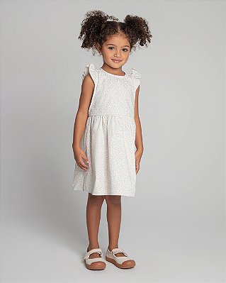 Vestido laranja lima Floral baunilha