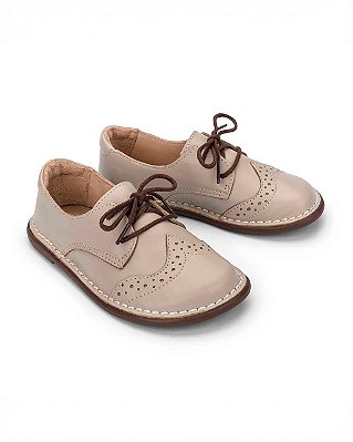 Sapato Pique nique couro Areia