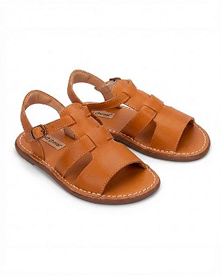 Sapato Gangorra couro Caramelo