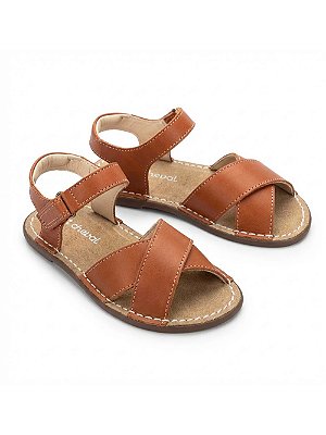 Sapato fantoche couro Mel Terra