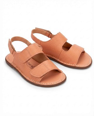 Sapato Taco couro Pêssego