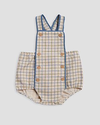 Romper casa na árvore Xadrez azul e verde