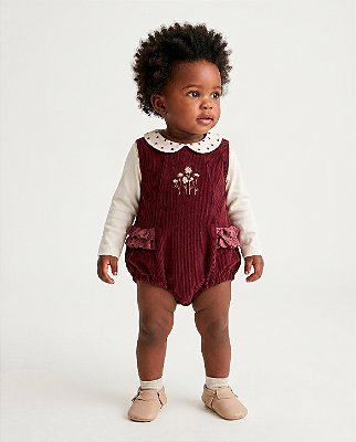 Romper babado Cramberry