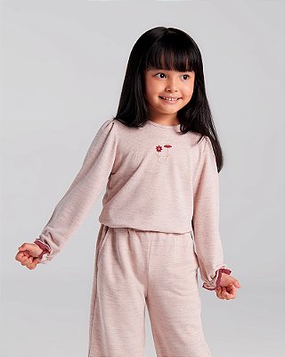 Blusa comfy Rosa claro