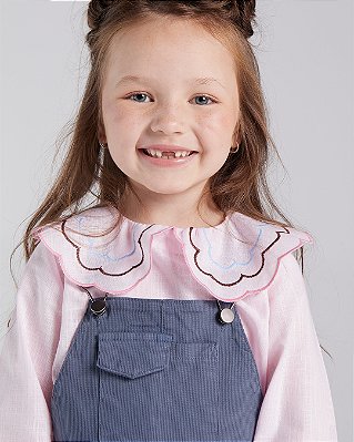 Blusa picnic Rosa bebê